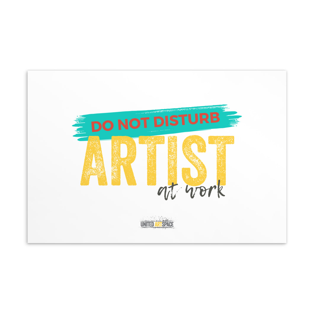 Artist At Work - Postcard