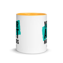 Load image into Gallery viewer, Your Art Matters Book Design - Yellow Lined Mug
