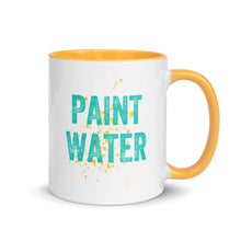 Load image into Gallery viewer, Paint Water - Yellow Lined Mug
