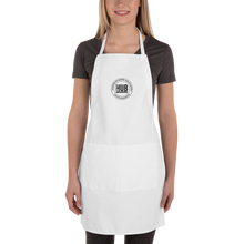 Load image into Gallery viewer, The Hub White Embroidered Apron
